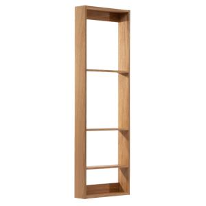 Étagère design 4 étagères en bois couleur brun clair