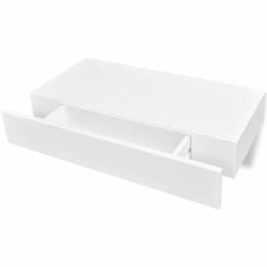 Étagère design murale avec effet bois blanche 48 x 25 x 8 c…