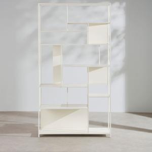 Etagère déstructurée en acier crème L107