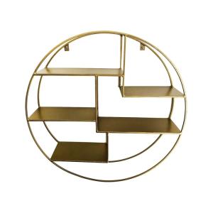 Étagère dorée arrondie D61 cm