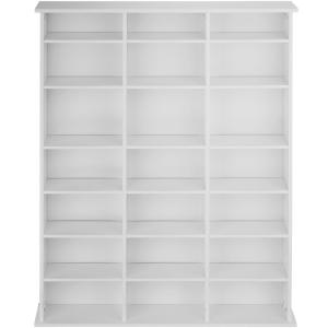 Étagère DVD CD panneau de fibres réglable 105,5x19x136,5cm…