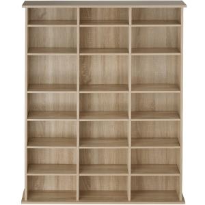 Étagère DVD CD panneau de fibres réglable 105,5x19x136,5cm…