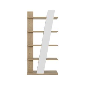 Etagère effet bois et blanc H187