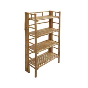 Etagère en bambou 4 niveaux 135.5cm