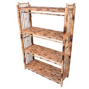 Etagère en bambou 4 plateaux 150x100x35