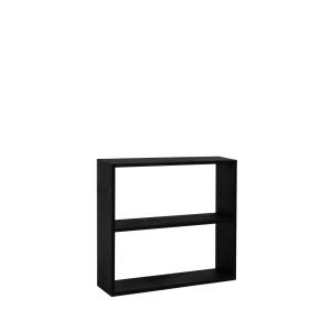Étagère en bois de pin avec 1 étagère noir 80,2x73,1cm