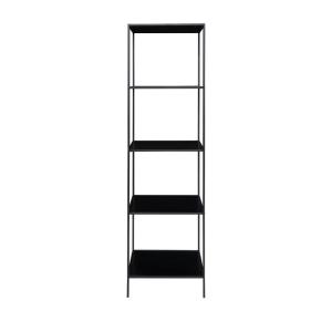 Etagère en bois et métal 51x170cm - Noir
