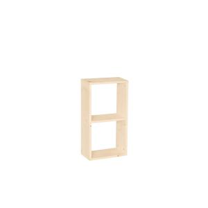 Étagère en bois massif beige avec 1 étagères