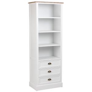 Étagère en MDF blanc 63.5x40x180.5h