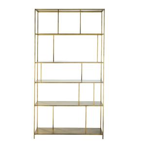 Étagère en métal doré L107