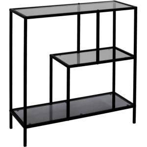 Etagère en métal et  verre fumé edison 80 x 30 x 79,5 cm