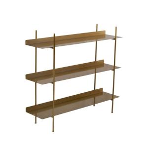 Étagère en métal L120cm - Laiton