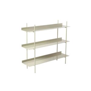 Etagère en métal taupe 3 niveaux style loft