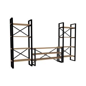 Etagère et meuble tv en métal et aggloméré