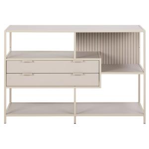 Étagère industrielle en acier et métal 114cm gris avec tiro…