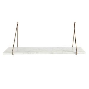 Etagère marbre blanc L70cm