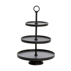 Etagère métal noir Ø32cm