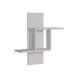 Etagère murale 2 tablettes H70 cm - Blanc