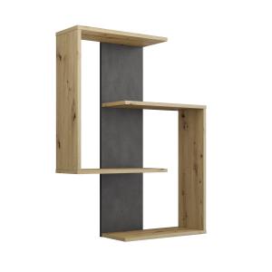 Etagère Murale 4 Tablettes L65 cm - Effet Chêne artisan