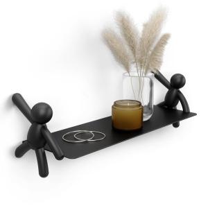 Etagere murale 46cm métal noir