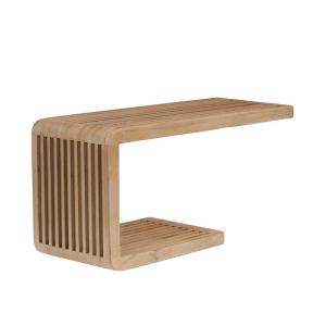 Etagère murale   50 cm bois naturel clair en teck