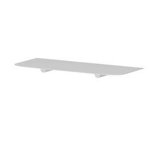 Etagère murale aus Metall  blanc 17 x 40 cm