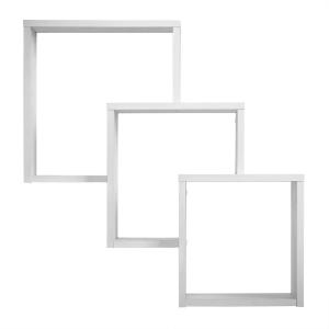 Étagère Murale avec 3 Compartiments L64 cm - Blanc