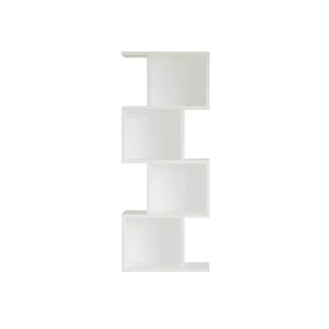Étagère murale avec 4 tablettes, blanc