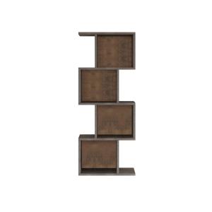 Étagère murale avec 4 tablettes, gris effet béton