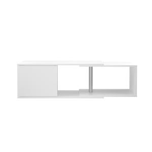 Étagère Murale avec Angle Modulable - L124,5 cm - Blanc