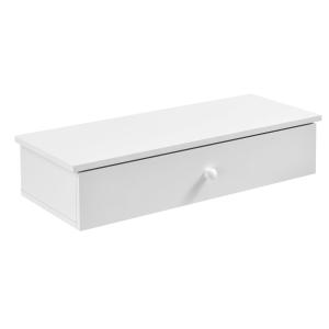 Étagère murale avec rangement blanche 60 x 24 x 12.6 cm