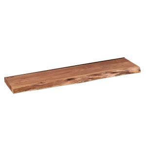 Etagère murale bord naturel en acacia massif L90cm