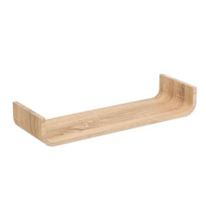 Étagère murale courbée bois 60x20x10cm