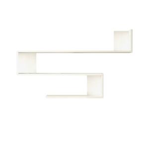 Étagère murale effet bois blanc 120x15h71 cm