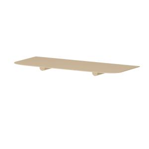 Etagère murale en acier beige, 17 x 40 cm