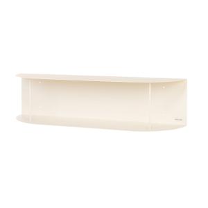 Etagère murale en acier, longue, beige