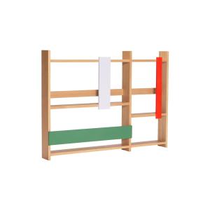 Étagère murale en bois multicolore