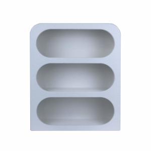 Étagère murale en mdf blanc 50,5x40,5x14 cm