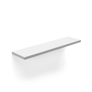 Étagère murale en mélaminé blanc 90x18x2 cm