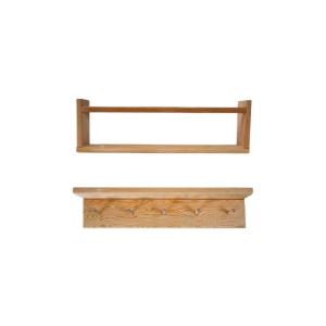 Etagère murale en pin bly 1 étagère simple et 1 étagère ave…