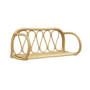 Etagère murale en rotin naturel 1 niveau