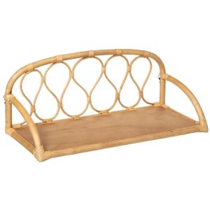 Etagère murale en rotin naturel 24 x 57.2