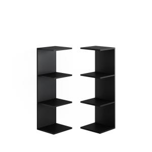 Étagère murale Lot de 2 Noir 30x95cm