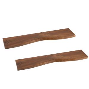 Etagère murale rectangulaire en bois d'acacia L115 (lot de…