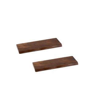 Etagère murale rectangulaire en bois d'acacia L70 (lot de 2…