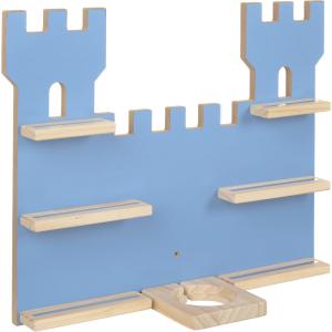 Étagère murale style château fort avec bande magnétique