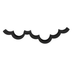Etagère nuage pour WC effet bois noir