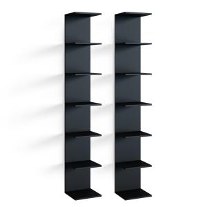 Étagère ouverte Noire 30x190 cm