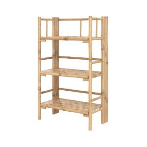 Etagère rectangulaire pliable en bambou