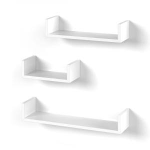 Étagère Set de 3 casiers Blanc 60x10cm